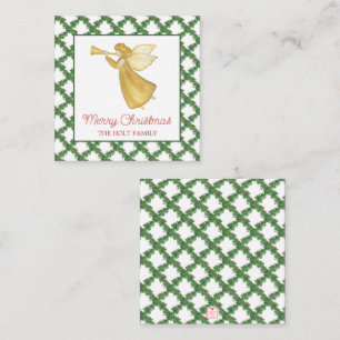 Carte De Correspondance Boîtier cadeau de Noël Golden Angel