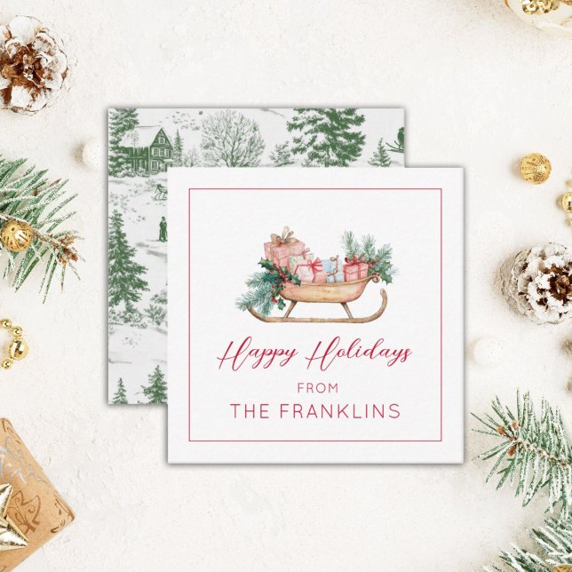 Carte De Correspondance Boîtier cadeau de Noël personnalisé (Créateur téléchargé)