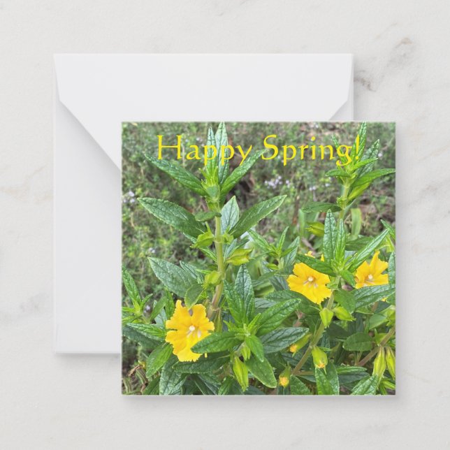 Carte De Correspondance Bon Printemps ! (Devant)