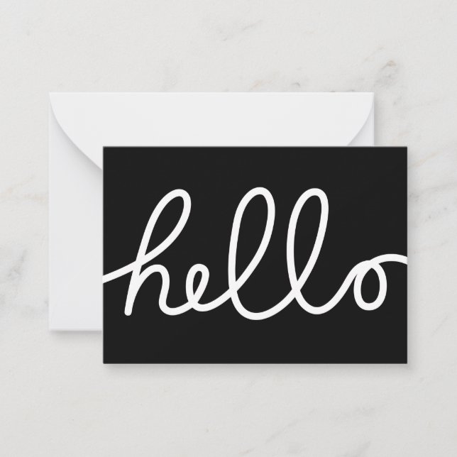 Carte De Correspondance Bonjour (Devant)