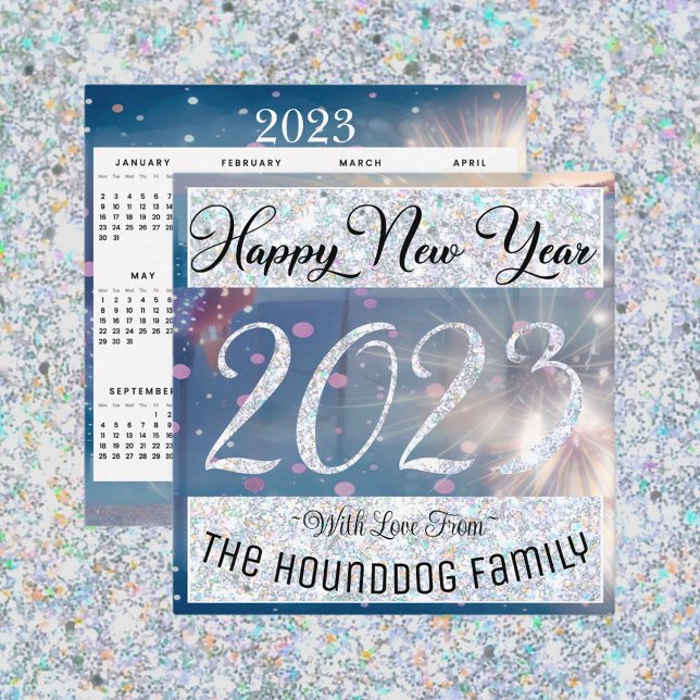 Carte De Correspondance Bonne année 2023 avec Calender Card (Créateur téléchargé)