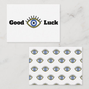 Carte De Correspondance Bonne chance greek bleu oeil talisman