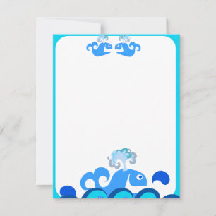 Carte De Correspondance Bonne papeterie de baleines !