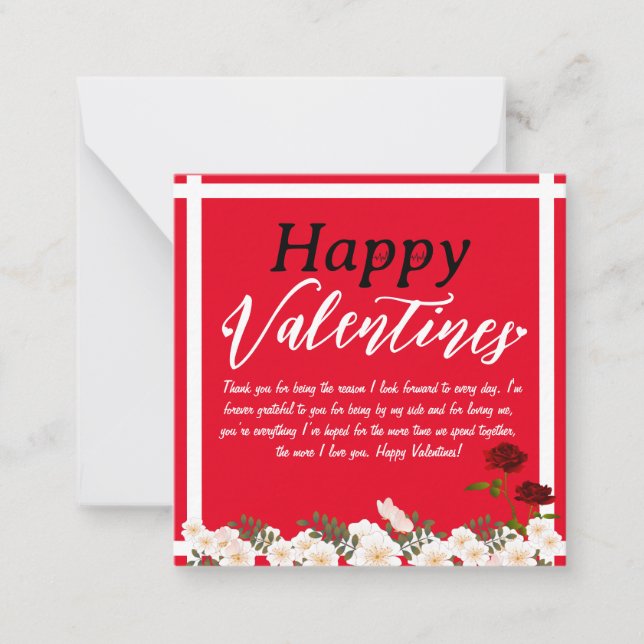 Carte De Correspondance Bonne Valentines Love Day Valentine Card (Devant)