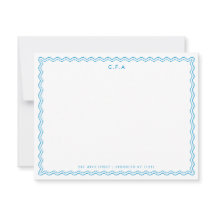 Bordure d'onde classique simple en bleu clair 3 Mo