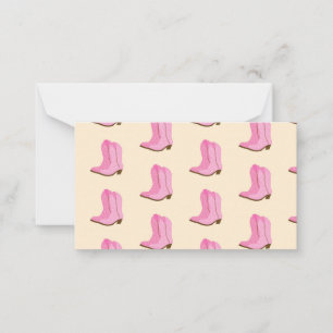 Carte De Correspondance Bottes de cowboy de cowgirl rose ranch Texas count