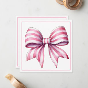 Carte De Correspondance Bouche d'aquarelle rose et blanc côtier personnali
