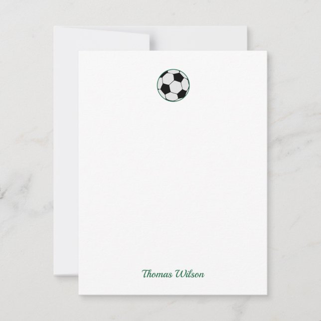 Carte De Correspondance Boule de football personnalisée (Devant)