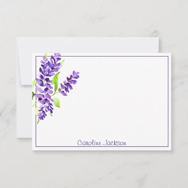 Carte De Correspondance Bouquet Lilac personnalisé (Devant)