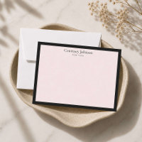 Boutique de Luxe Minimaliste Élégant Noir/Rose