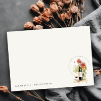 Bravo à aimer Vin Rouge Jaune Floral Mariage