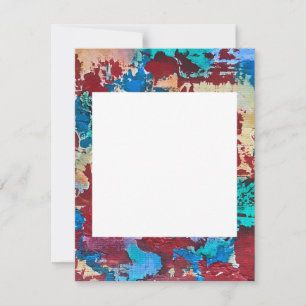 Carte De Correspondance Brochures Abstraites peintes à la main