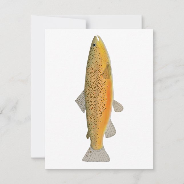 Carte De Correspondance Brown Trout (Devant)