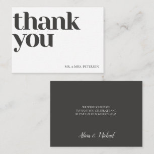 Carte De Correspondance Budget amour merci script simple mariage merci