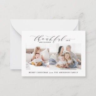 Carte De Correspondance budget Joyeux et béni Noël de la photo