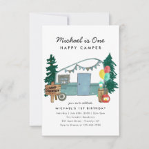 Budget One Happy Camper Trees Camping 1er annivers