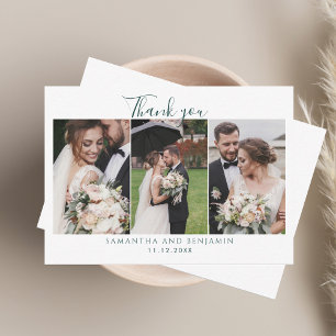 Carte De Correspondance Budget Photo Collage Mariage Merci