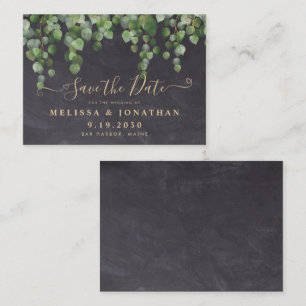 Carte De Correspondance Budget Rustique Eucalyptus Mariage Enregistrer La 