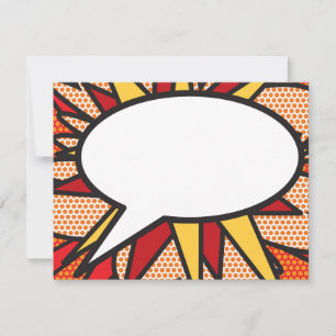 Carte De Correspondance Bulle vocale moderne amusante