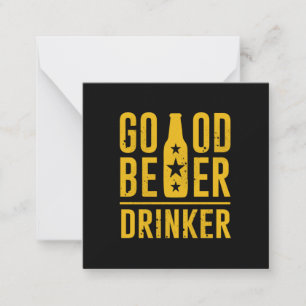 Carte De Correspondance Buveur de Bière Exquis