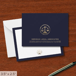 Carte De Correspondance Cabinet d'avocats personnalisé