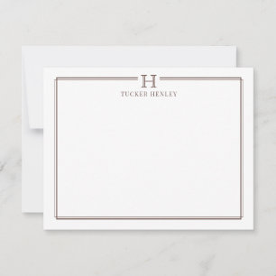 Carte De Correspondance Cadeau initial Papeterie de bureau pour hommes Mar