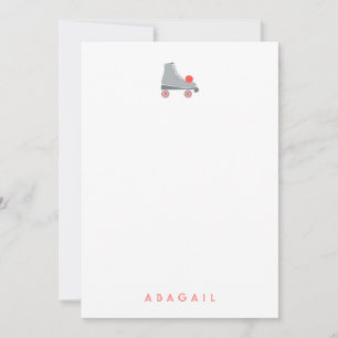Carte De Correspondance Cadeau personnalisé de patin à roulettes rétro