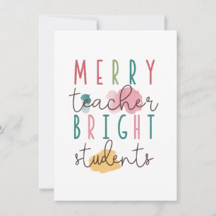 Carte De Correspondance Cadeau pour Enseignant   Joyeux Enseignant Élèves 