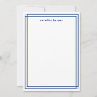 Cadre Classique Bleu Marine Monogramme