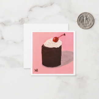 Carte De Correspondance  Cake with Cherry on Top