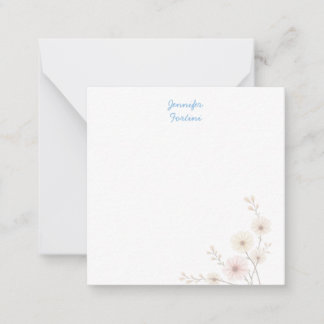 Carte De Correspondance Calligraphie Élégant Simple Nom Propre
