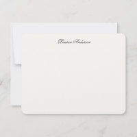 Calligraphie Élégante Luxe Ivoire Personnalisé Pla
