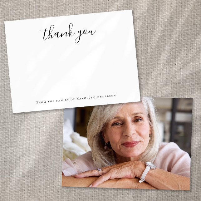 Carte De Correspondance Calligraphie minimaliste de la famille de (Créateur téléchargé)