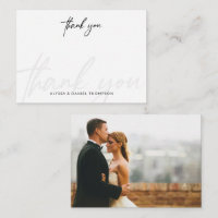 Calligraphie minimaliste Mariage Photo Simple merc