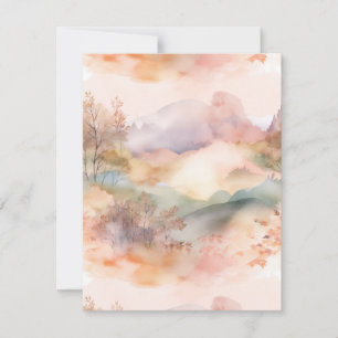 Carte De Correspondance Campagne Pastel