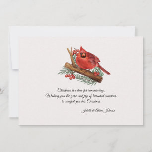Carte De Correspondance Cardinal Memorial Christmas Card