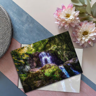 Carte De Correspondance Cascades tranquilles Bois Nature Photo