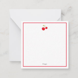 Carte De Correspondance Cerises d'aquarelle