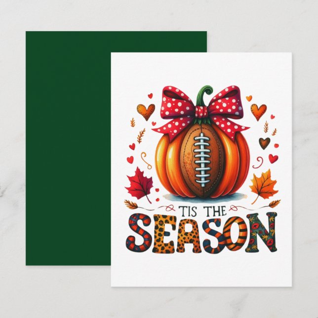 Carte De Correspondance C'est la saison (Devant / Derrière)