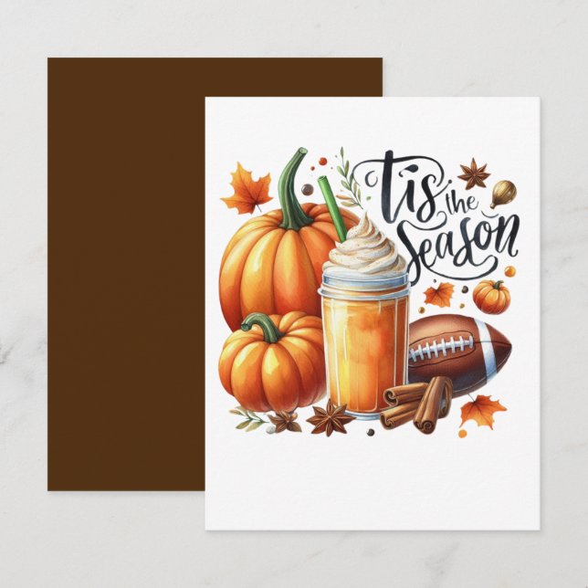 Carte De Correspondance C'est la saison (Devant / Derrière)