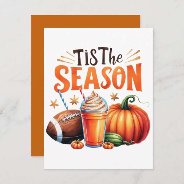 Carte De Correspondance C'est la saison (Devant / Derrière)