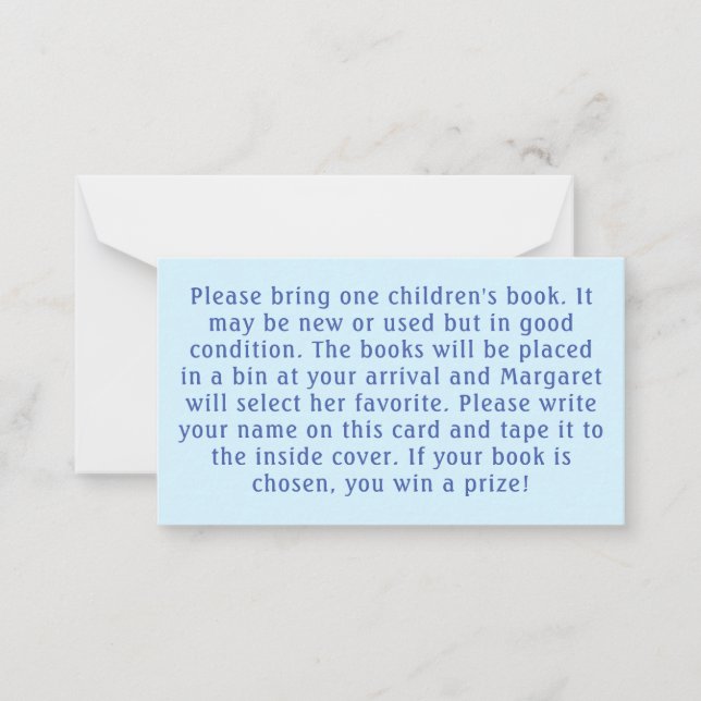 Carte De Correspondance C'est un garçon ours en peluche et des ballons (Devant)
