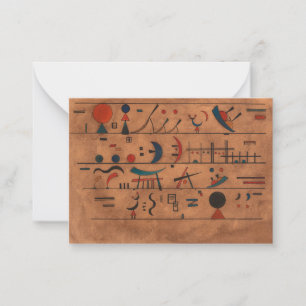 Carte De Correspondance Chaînes de caractères, 1931 par Wassily Kandinsky