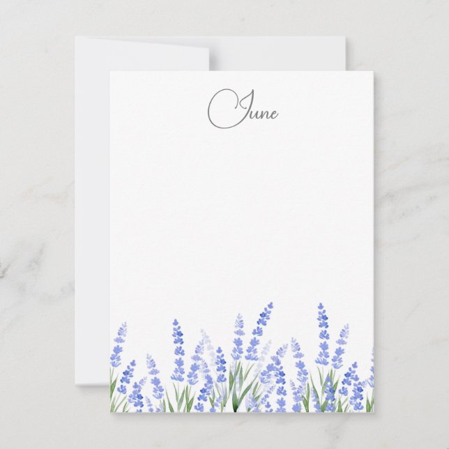 Carte De Correspondance Champ de Lavande 2 (Devant)