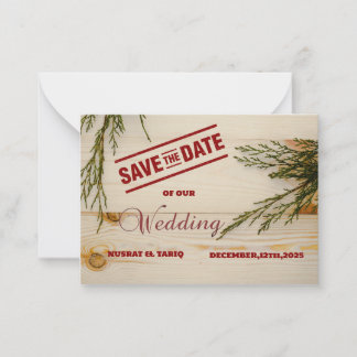 Carte De Correspondance Charme rustique : Une texture bois Enregistrer la