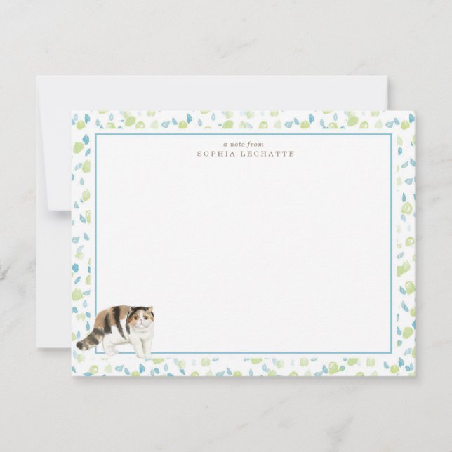 Carte De Correspondance Chat Exotic Shorthair Stationery personnalisée (Devant)