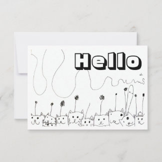 Carte De Correspondance Chats Aliens