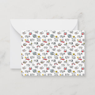 Carte De Correspondance Chats amusants, lait et magie.