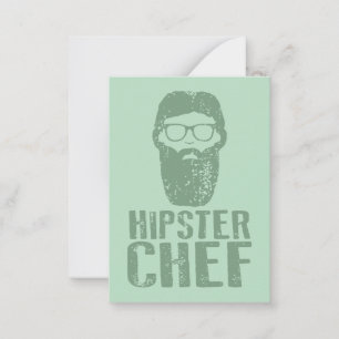 Carte De Correspondance Chef Hipster