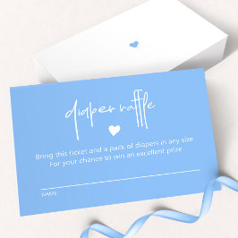 Carte De Correspondance Chic Mid Bébé Bébé Garçon Douche Déchets Raffle